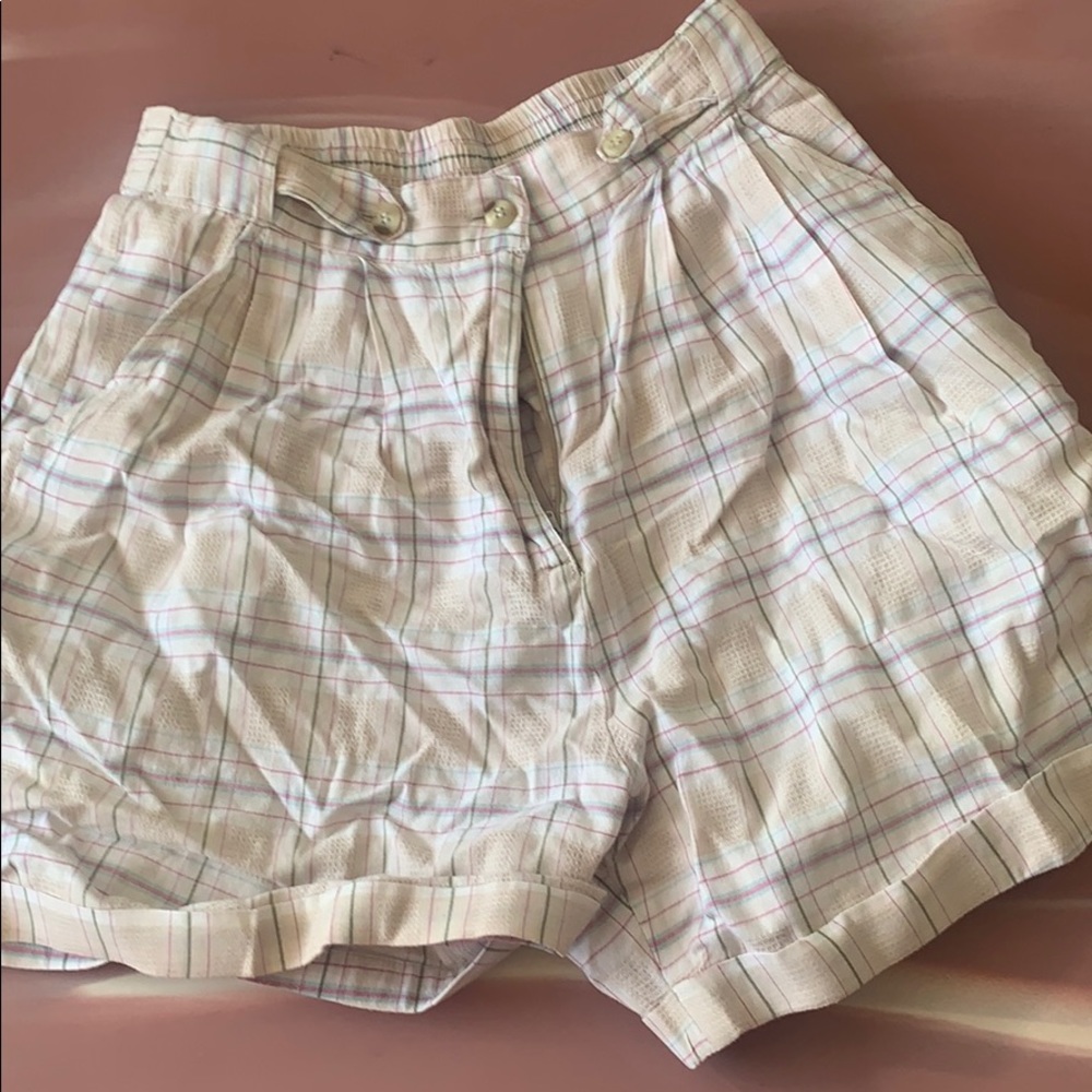 Vintage plaid shorts